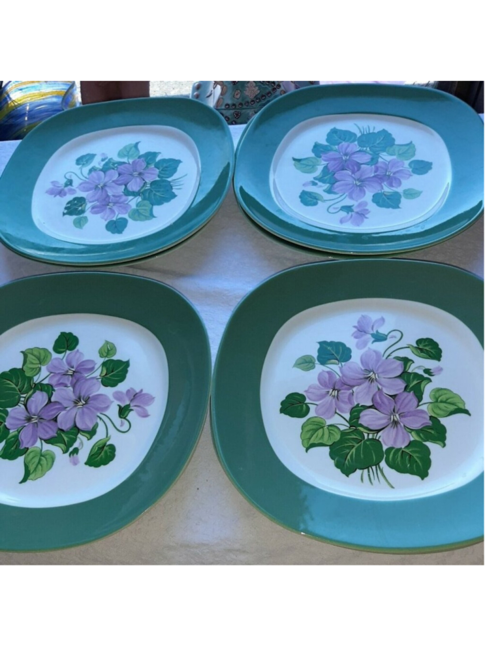 vintage Taylor Smith Taylor Conversation Dinner Plates(8)